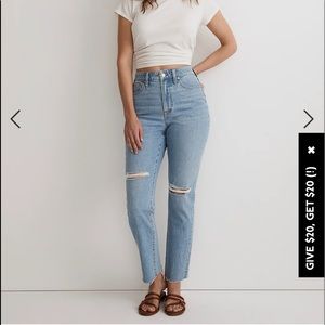 28 Madewell curvy perfect vintage jean